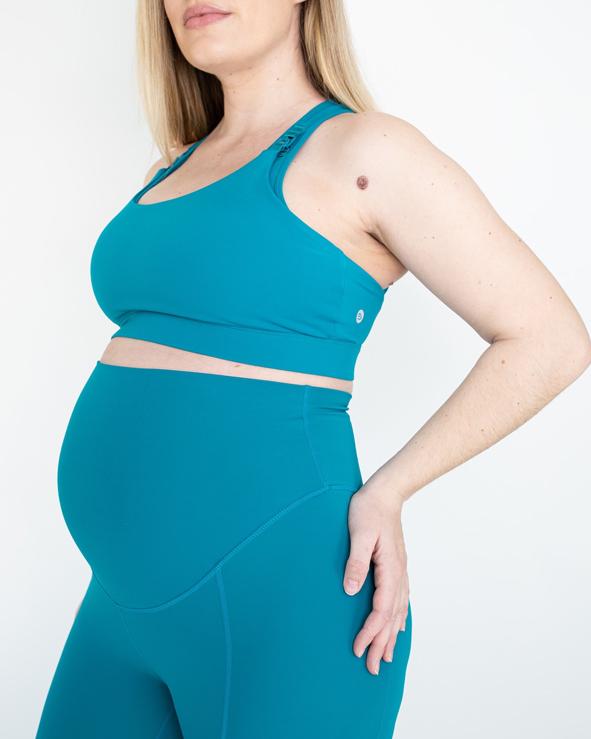 Maternity Activewear Bra - Fit2Feed Bra Teal